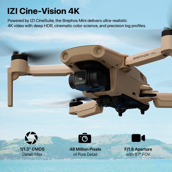 IZI Brephos Fly More Combo Mini Drone – Premium Drone with Camera 4K Professional, 48MP Imaging, Starlight Vision, 3-Axis Stabilizer, 3000mAh Long Flight, <249g Featherweight, 20km Range - Image 5